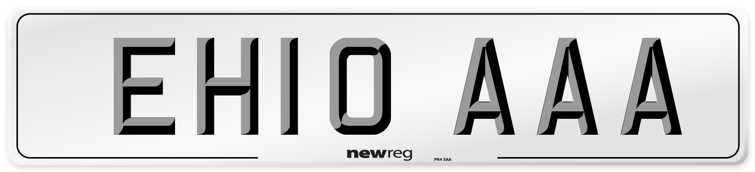 EH10 AAA Number Plate from New Reg
